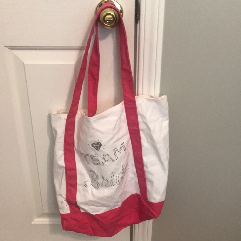 “Team Bride” bag
